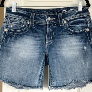 Miss Me Women's Faded Blue Jean Shorts